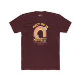 Retro Hippie Town USA T-Shirt Groovy 1970s Rainbow & Daisy Graphic Tee - Guilty Kick Apparel