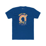 Retro Hippie Town USA T-Shirt Groovy 1970s Rainbow & Daisy Graphic Tee - Guilty Kick Apparel