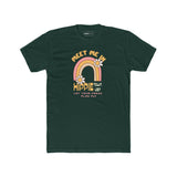 Retro Hippie Town USA T-Shirt Groovy 1970s Rainbow & Daisy Graphic Tee - Guilty Kick Apparel