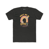 Retro Hippie Town USA T-Shirt Groovy 1970s Rainbow & Daisy Graphic Tee - Guilty Kick Apparel