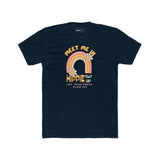 Retro Hippie Town USA T-Shirt Groovy 1970s Rainbow & Daisy Graphic Tee - Guilty Kick Apparel