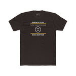 Rock Bottom Graphic Tee | Upside Down Surface Level Satire T-Shirt - Guilty Kick Apparel