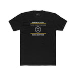 Rock Bottom Graphic Tee | Upside Down Surface Level Satire T-Shirt - Guilty Kick Apparel