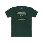 Rock Bottom Graphic Tee | Upside Down Surface Level Satire T-Shirt - Guilty Kick Apparel