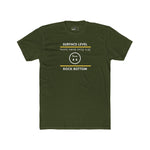 Rock Bottom Graphic Tee | Upside Down Surface Level Satire T-Shirt - Guilty Kick Apparel