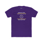 Rock Bottom Graphic Tee | Upside Down Surface Level Satire T-Shirt - Guilty Kick Apparel