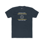 Rock Bottom Graphic Tee | Upside Down Surface Level Satire T-Shirt - Guilty Kick Apparel