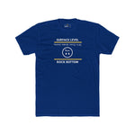 Rock Bottom Graphic Tee | Upside Down Surface Level Satire T-Shirt - Guilty Kick Apparel