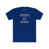 Rock Bottom Graphic Tee | Upside Down Surface Level Satire T-Shirt - Guilty Kick Apparel