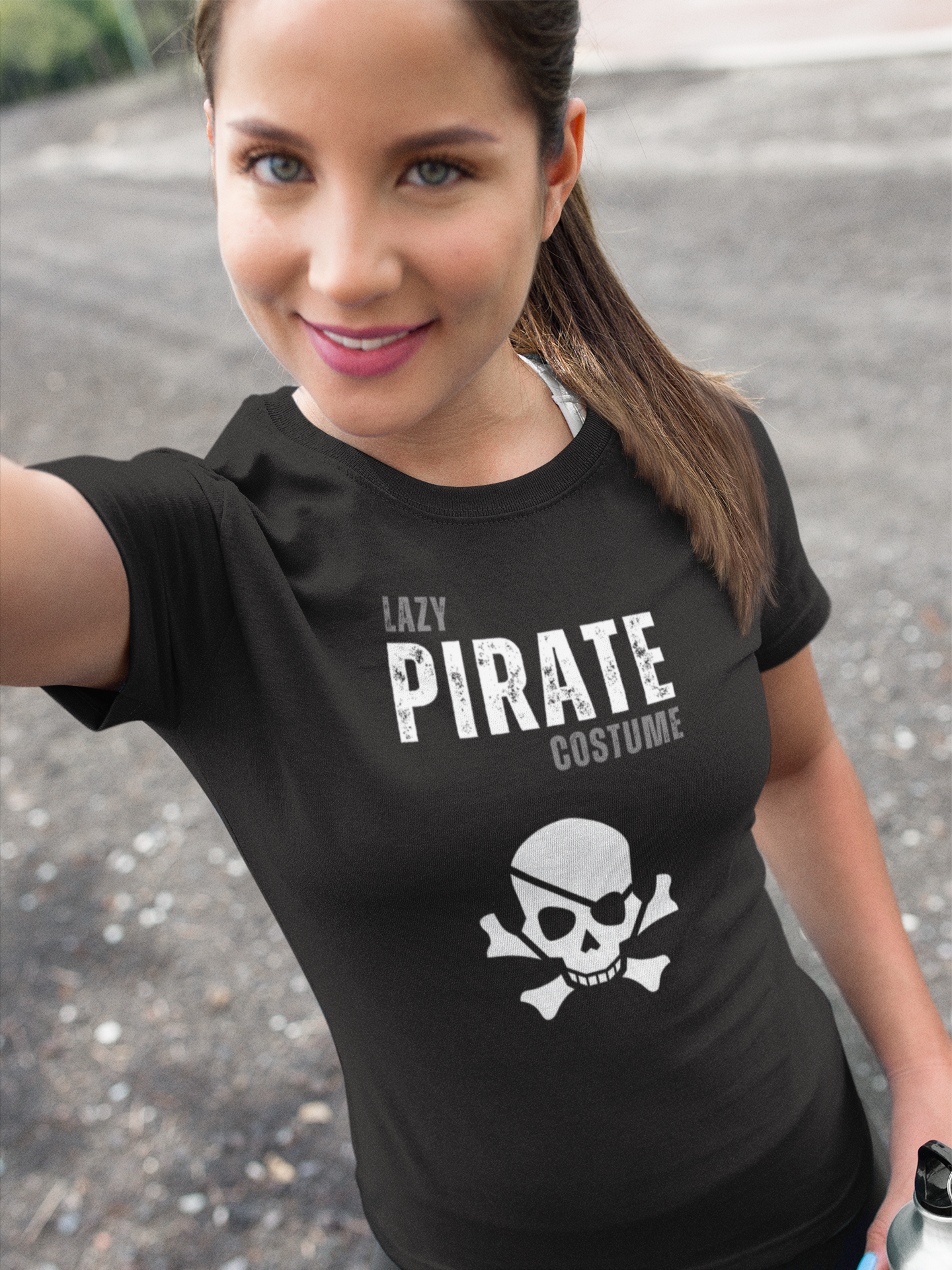 Pirate Tee - Lazy Pirate Halloween Costume Unisex