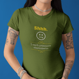 Shhh I Can't Pronounce Charcuterie Funny Graphic T-Shirt | Guilty Kick Confessions Collection - Guilty Kick Apparel