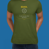 Shhh I Eat Cereal For Dinner Funny Graphic T-Shirt | Guilty Kick Confessions Collection - Guilty Kick Apparel