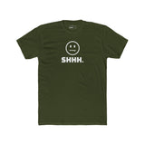 Shhh. Zipper Mouth Smiley Face T-Shirt Funny Anti - Social Graphic Tee Guilty Kick Branded - Guilty Kick Apparel