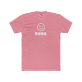 Shhh. Zipper Mouth Smiley Face T-Shirt Funny Anti - Social Graphic Tee Guilty Kick Branded - Guilty Kick Apparel