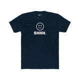Shhh. Zipper Mouth Smiley Face T-Shirt Funny Anti - Social Graphic Tee Guilty Kick Branded - Guilty Kick Apparel