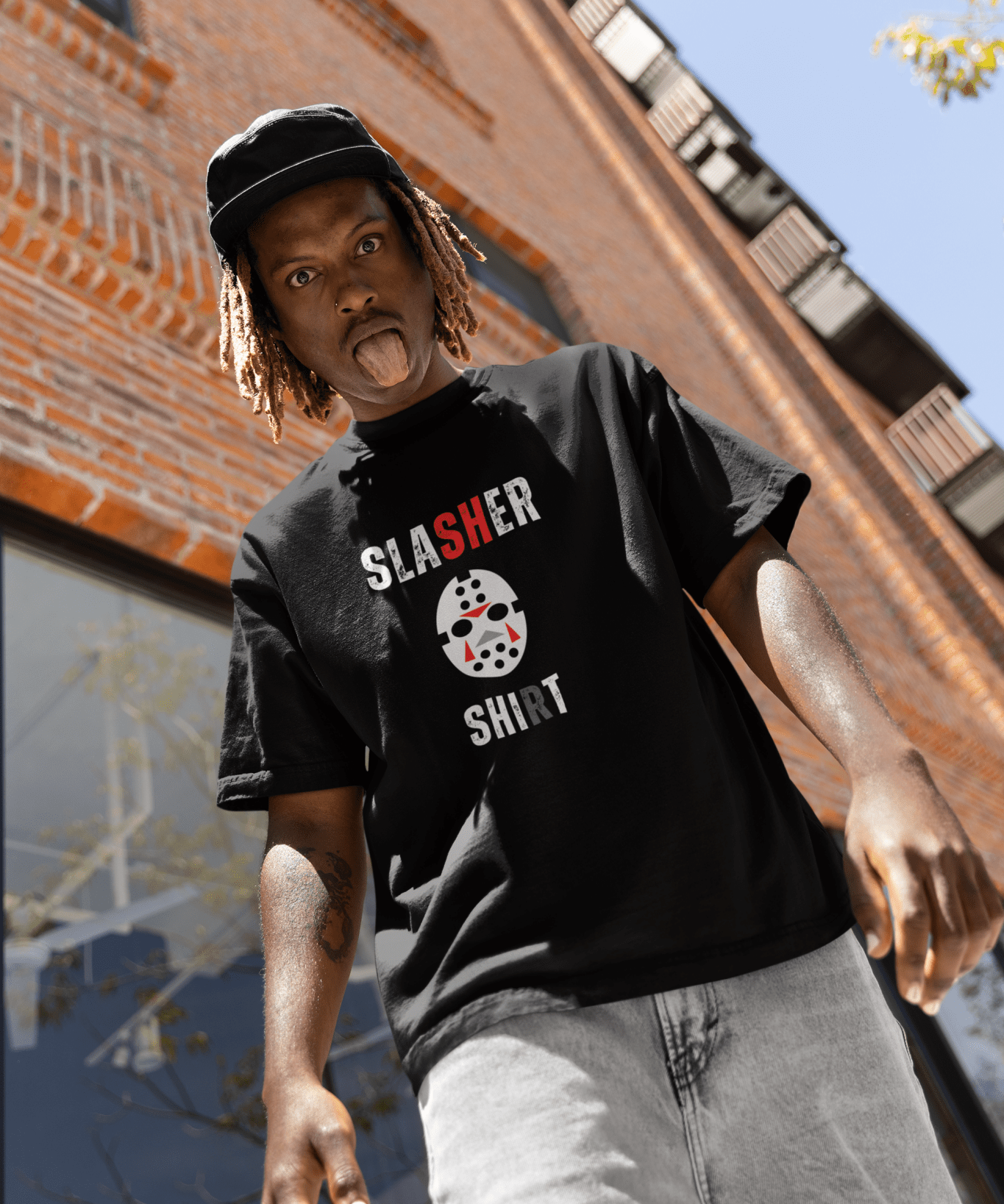 Slasher Cartoon Tee - Guilty Kick Apparel