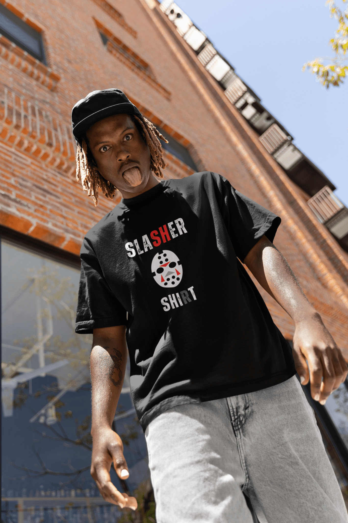 Slasher Cartoon Tee - Guilty Kick Apparel