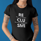 Social Fatigue Reclusive Reappearance Tee Minimalist Satire Identity Shirt - Guilty Kick Apparel