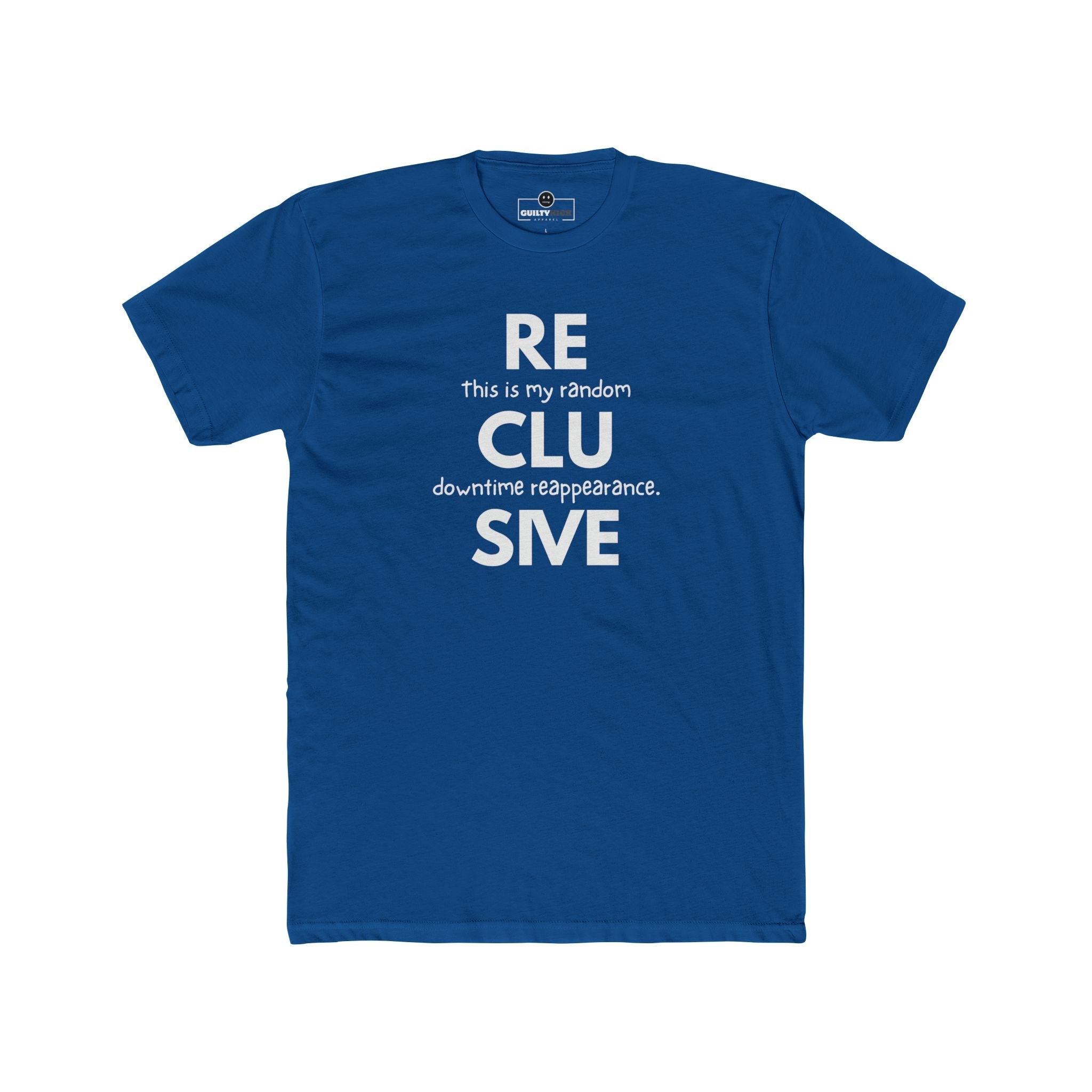 Social Fatigue Reclusive Reappearance Tee Minimalist Satire Identity Shirt - Guilty Kick Apparel
