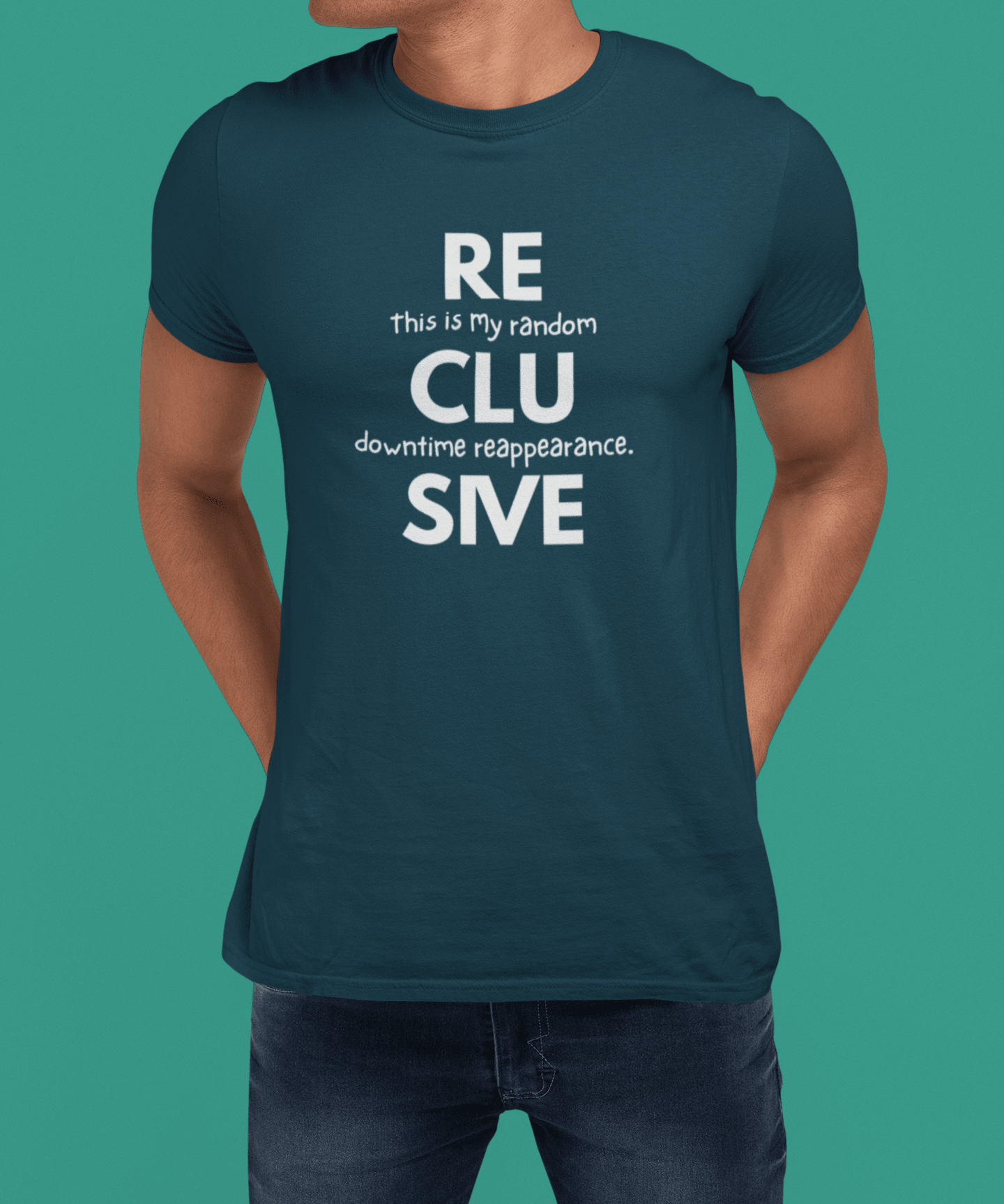 Social Fatigue Reclusive Reappearance Tee Minimalist Satire Identity Shirt - Guilty Kick Apparel