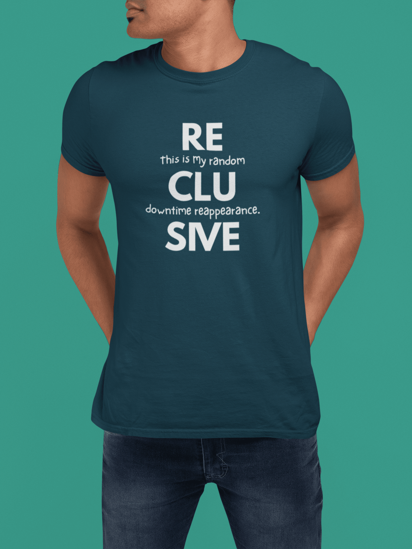 Social Fatigue Reclusive Reappearance Tee Minimalist Satire Identity Shirt - Guilty Kick Apparel