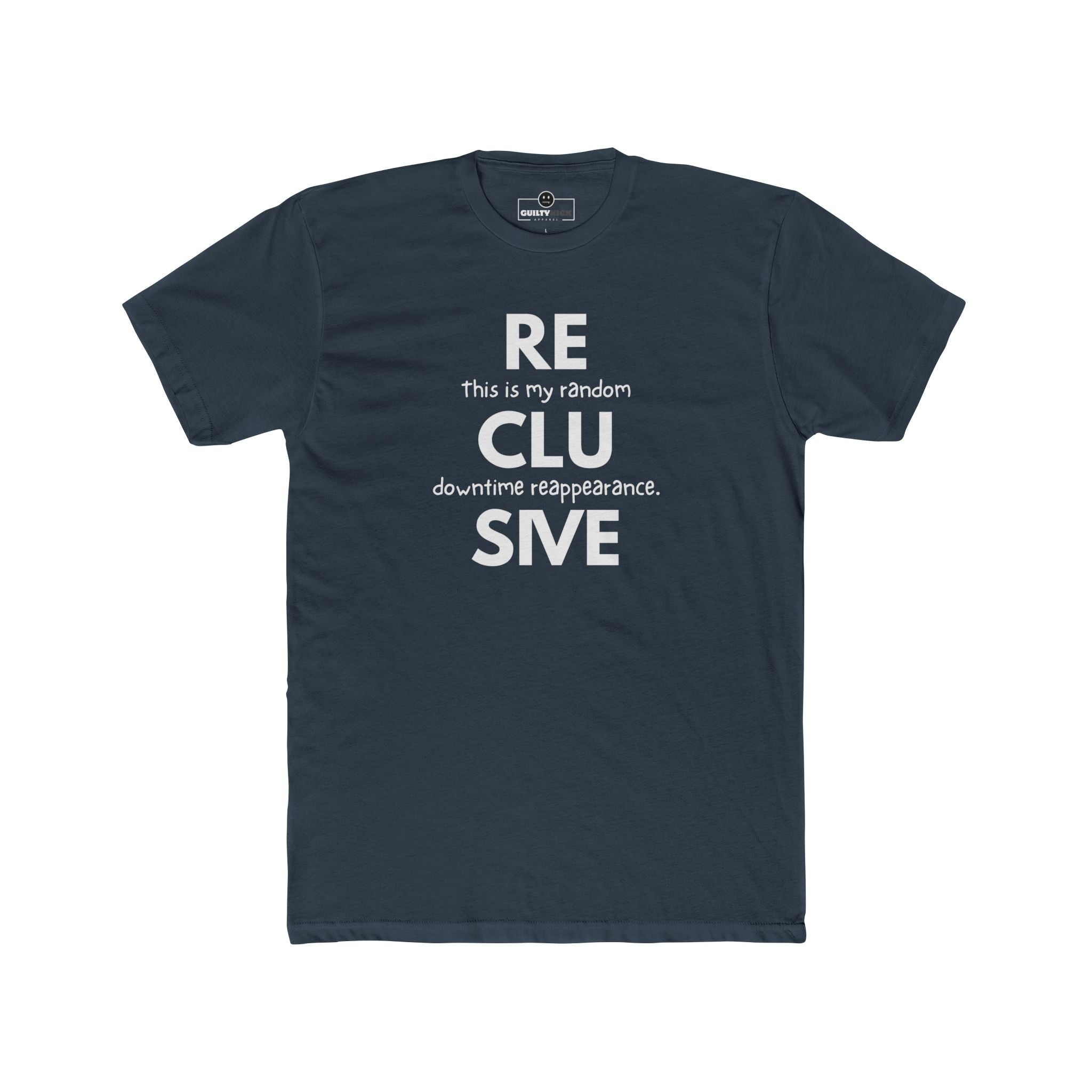 Social Fatigue Reclusive Reappearance Tee Minimalist Satire Identity Shirt - Guilty Kick Apparel