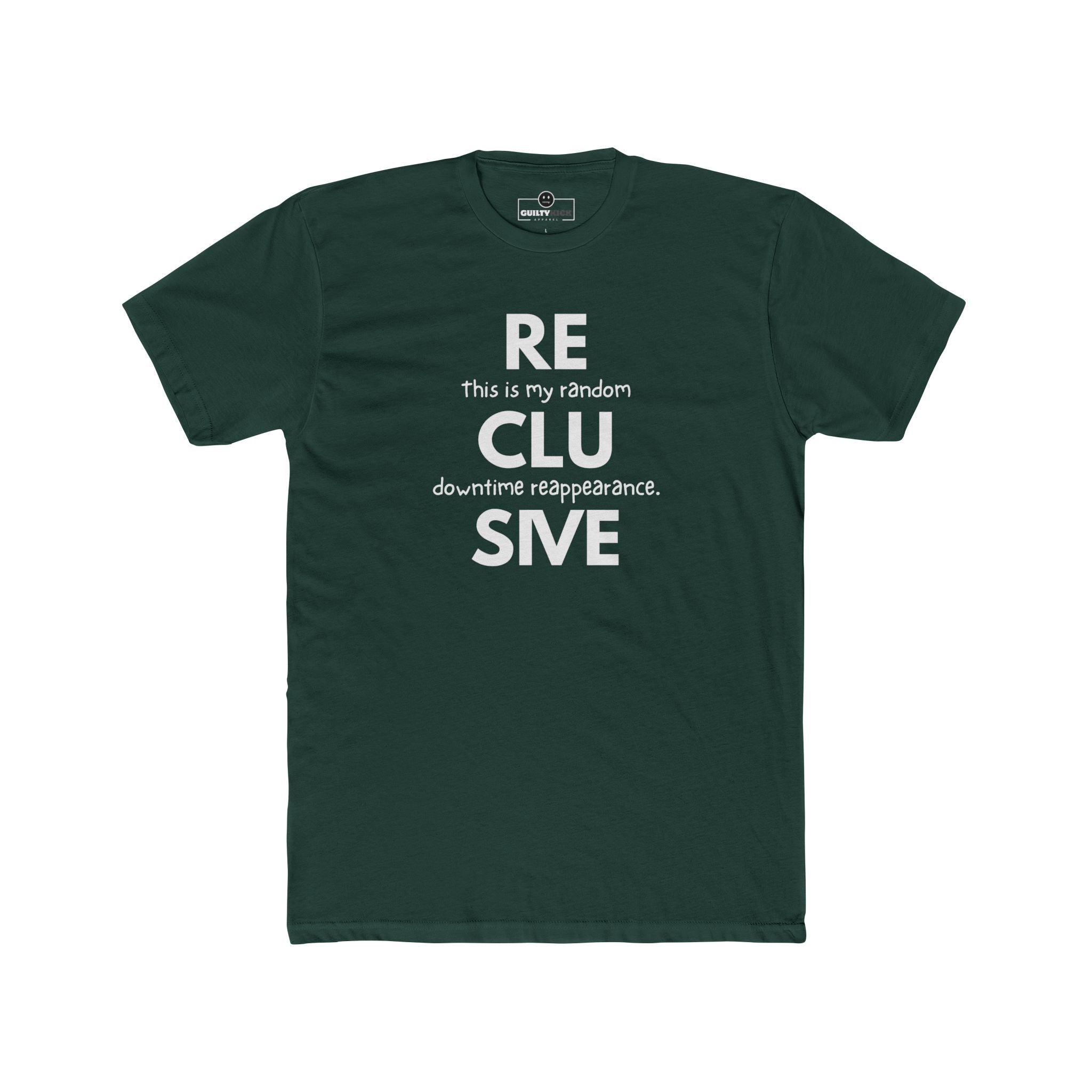 Social Fatigue Reclusive Reappearance Tee Minimalist Satire Identity Shirt - Guilty Kick Apparel