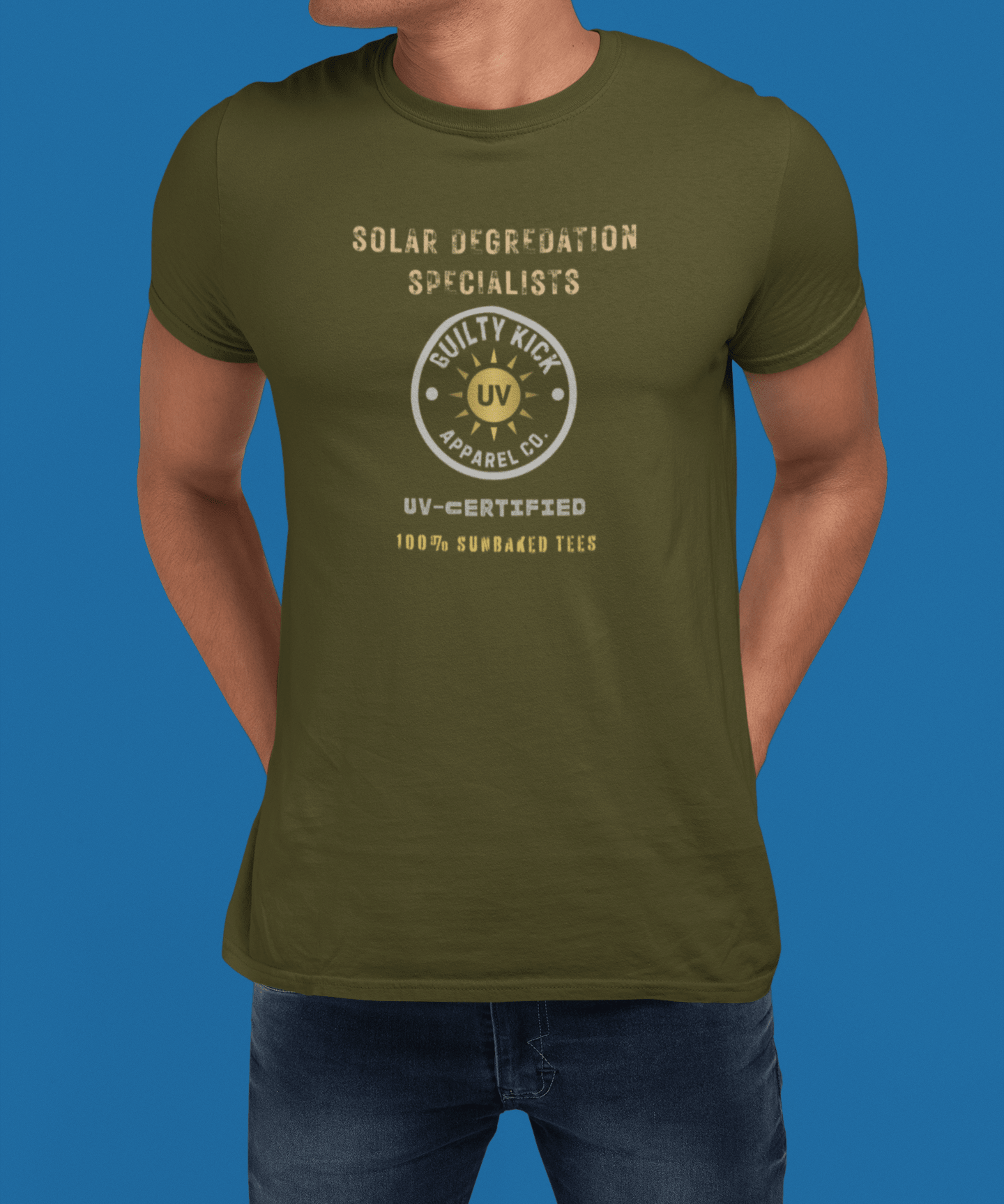 Solar Degradation Specialists T-Shirt Funny Sun Protection Satire Tee - Guilty Kick Apparel