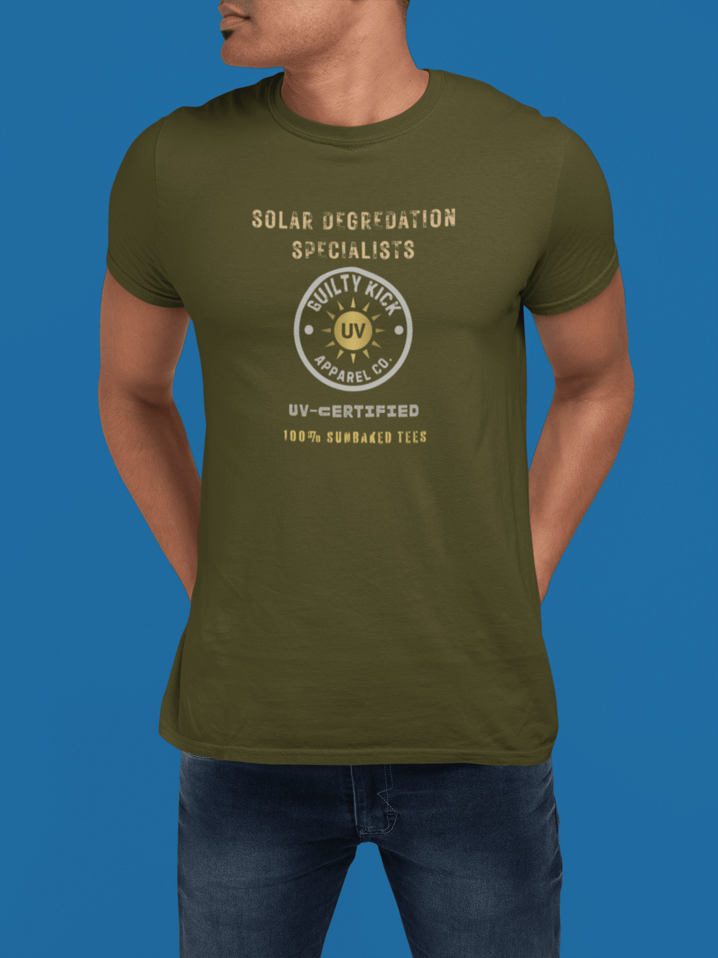 Solar Degradation Specialists T-Shirt Funny Sun Protection Satire Tee - Guilty Kick Apparel