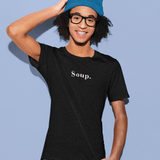 Soup. Minimalist Anti - Design Aesthetic Text T-Shirt, Ironic Meme Tee - Guilty Kick Apparel