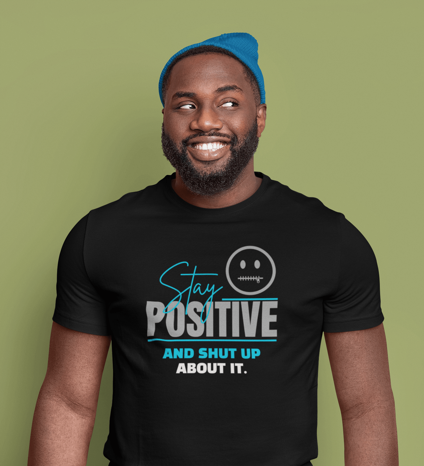 Stay Positive And Shut Up About It T-Shirt Funny Sarcastic Corporate Humor Tee - Guilty Kick Apparel