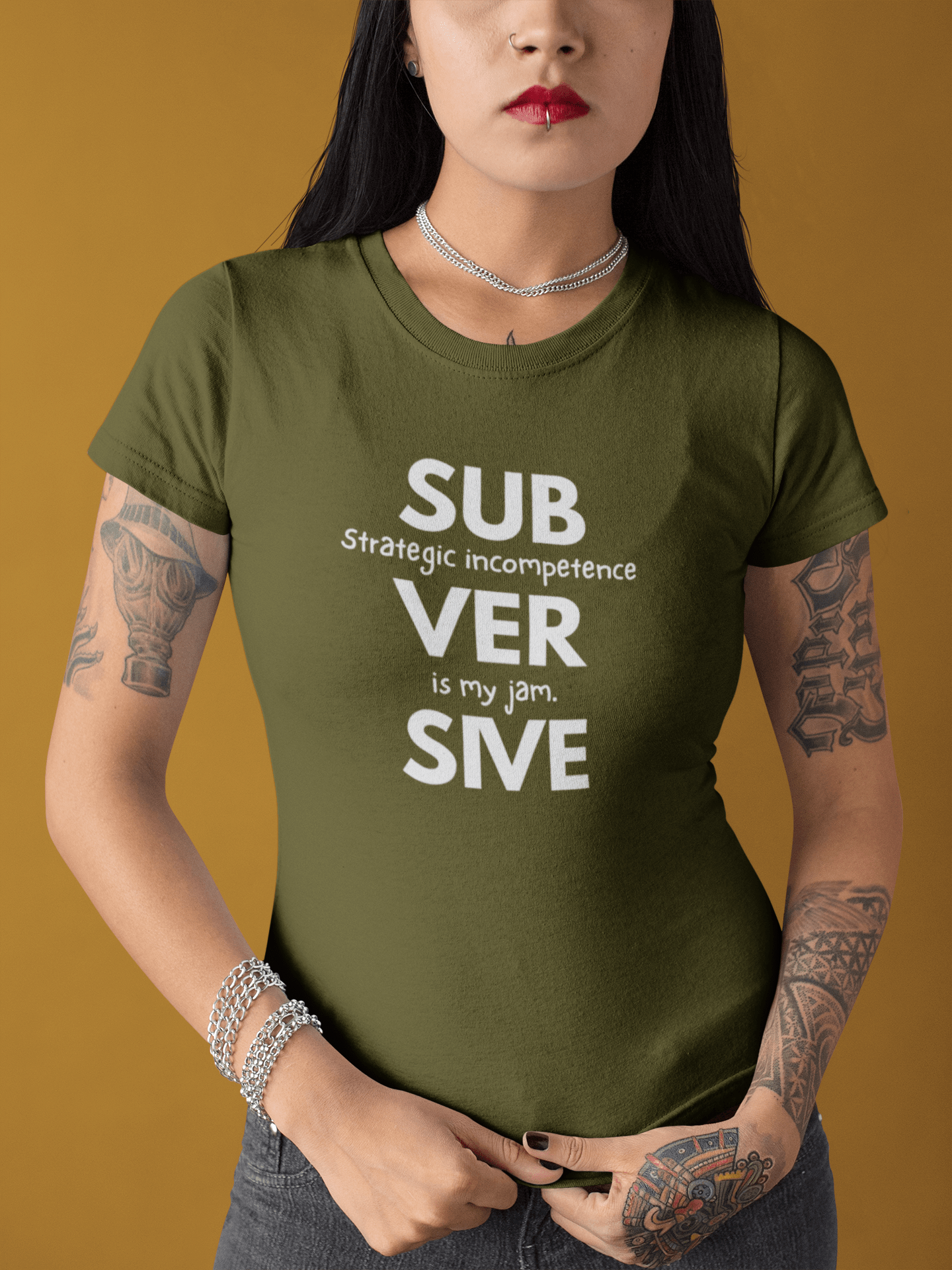 Strategic Incompetence Subversive Tee, Funny Corporate Satire Shirt, Identity Collection Minimalist Graphic T-Shirt - Guilty Kick Apparel