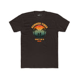 Summer Vibes Don't Be A Dick T-Shirt Retro 70s Sunset Funny Sarcastic Beach Tee - Guilty Kick Apparel