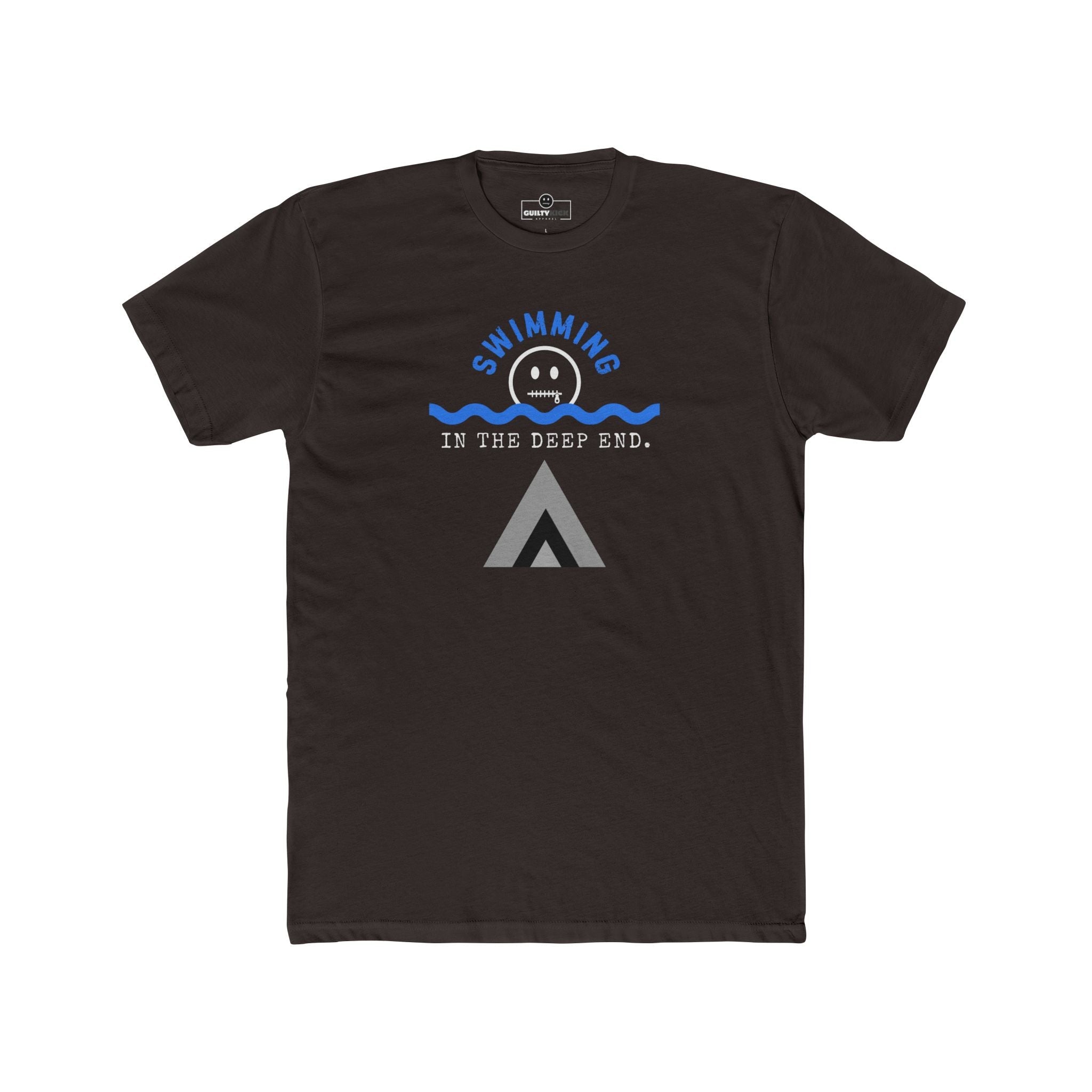 Swimming in the Deep End Tee Absurdist Introvert Zipper Smile Graphic T-Shirt - Guilty Kick Apparel
