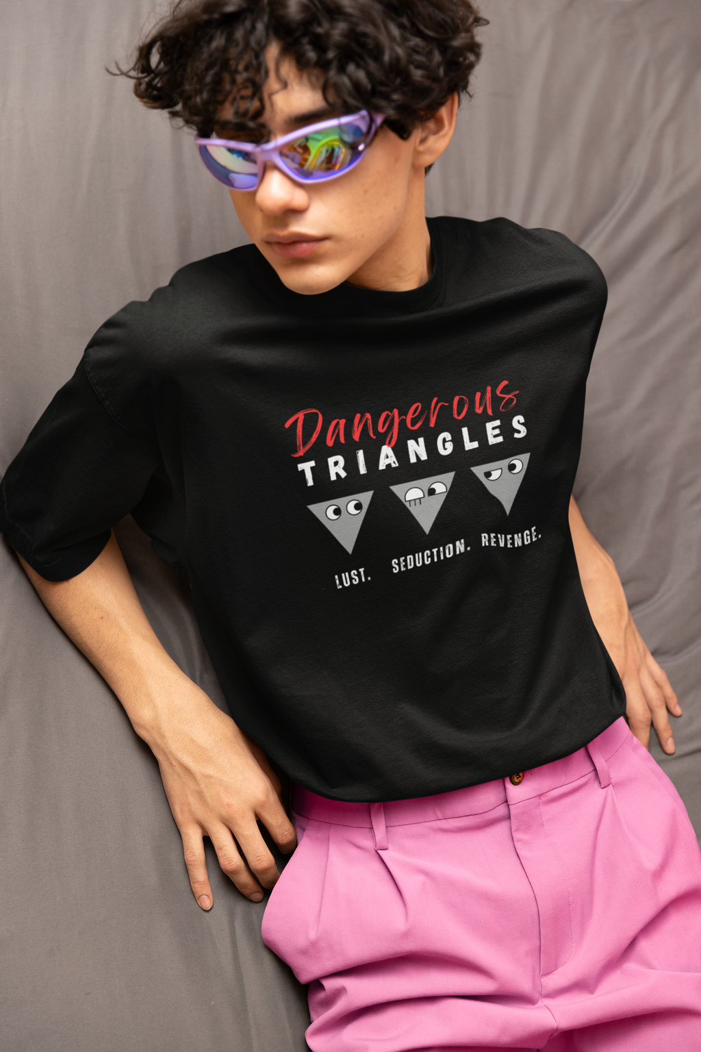 Triangle Minimalist Movie Parody Tee of Dangerous Liaisons