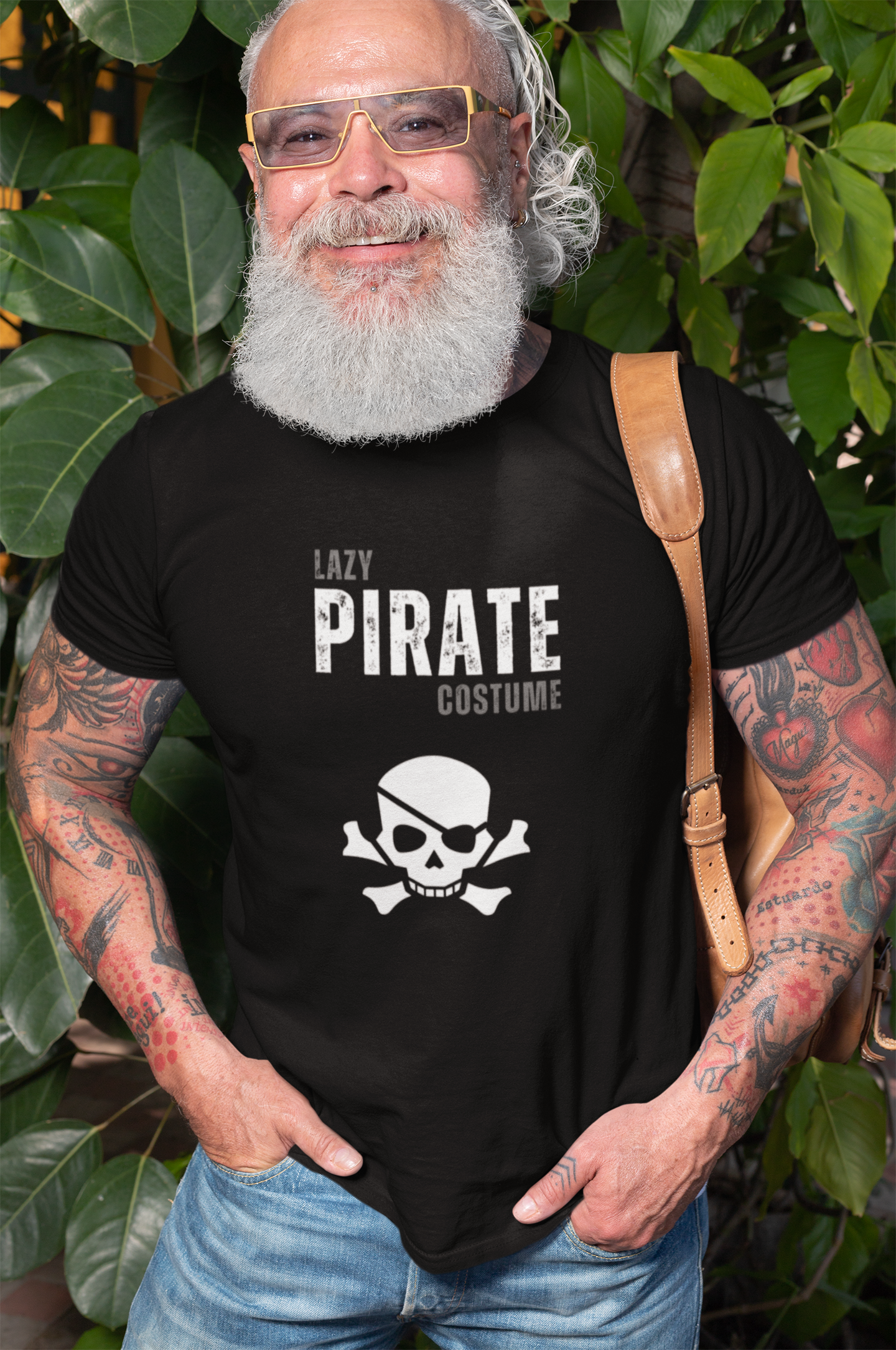 Pirate Tee - Lazy Pirate Halloween Costume Unisex