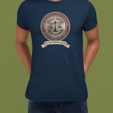 Guilty Until Proven Not Buoyant T-Shirt | Vintage Salem Witch Trials Parody Graphic Tee, Funny Puritan Compliance Scale Halloween Shirt