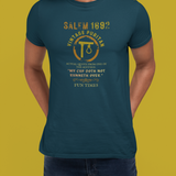 Salem 1692 Vintage Puritan T-Shirt | Sarcastic Witch Trials Parody Graphic Tee, Funny Dark Humor Gallow Gallows Halloween Shirt