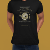 Thadeous Jacksons Tar & Feather Supply Co. T-Shirt, Vintage Dark Humor Graphic Tee, Frontier Mob Justice Satire Halloween Shirt