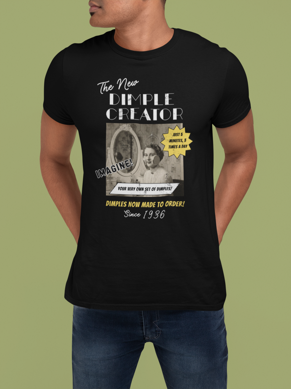 Vintage Ad Dimple Maker, Absurd 1936 Device