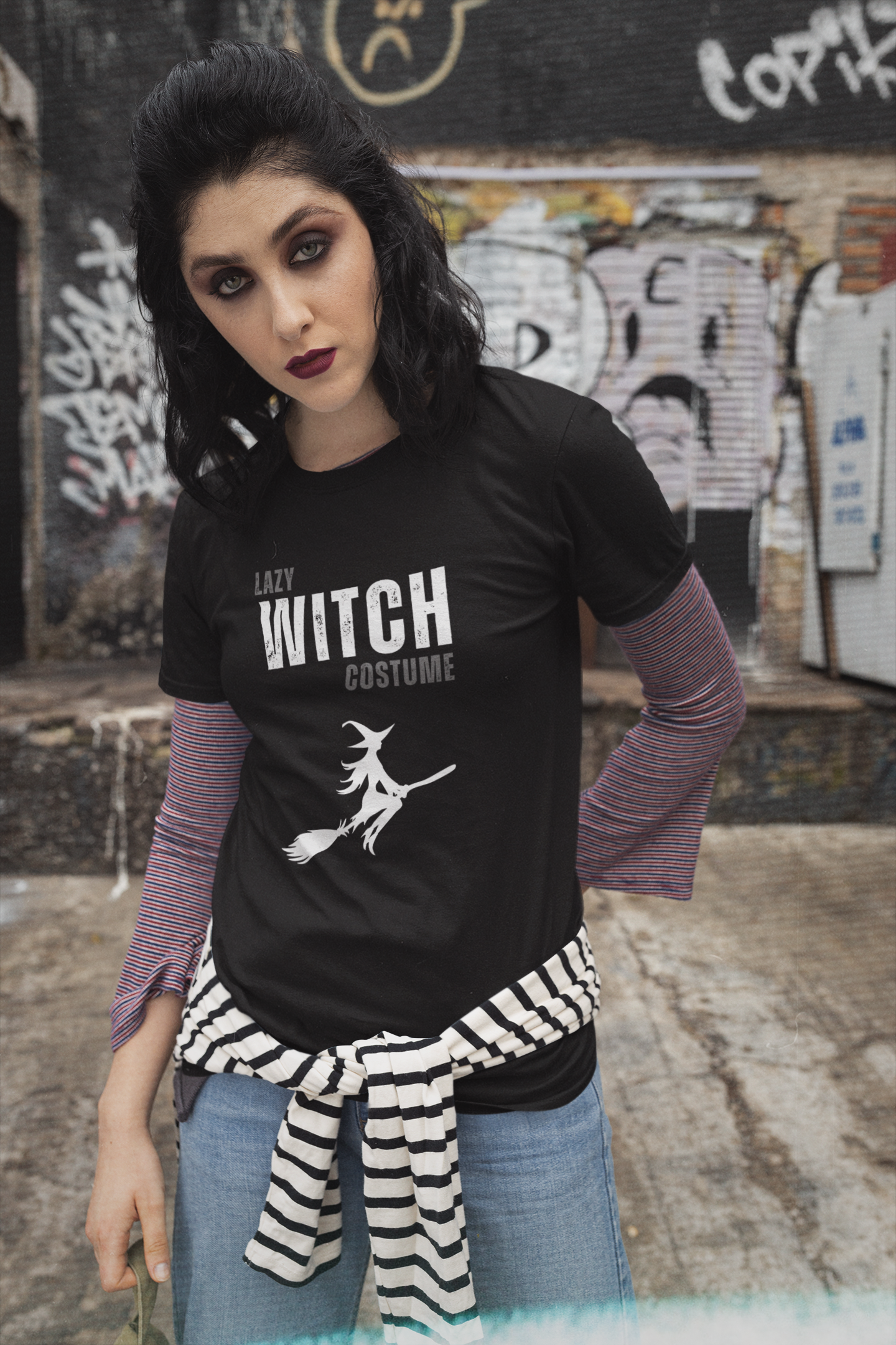 Lazy Witch Tee - Unisex Tri-Blend Crew