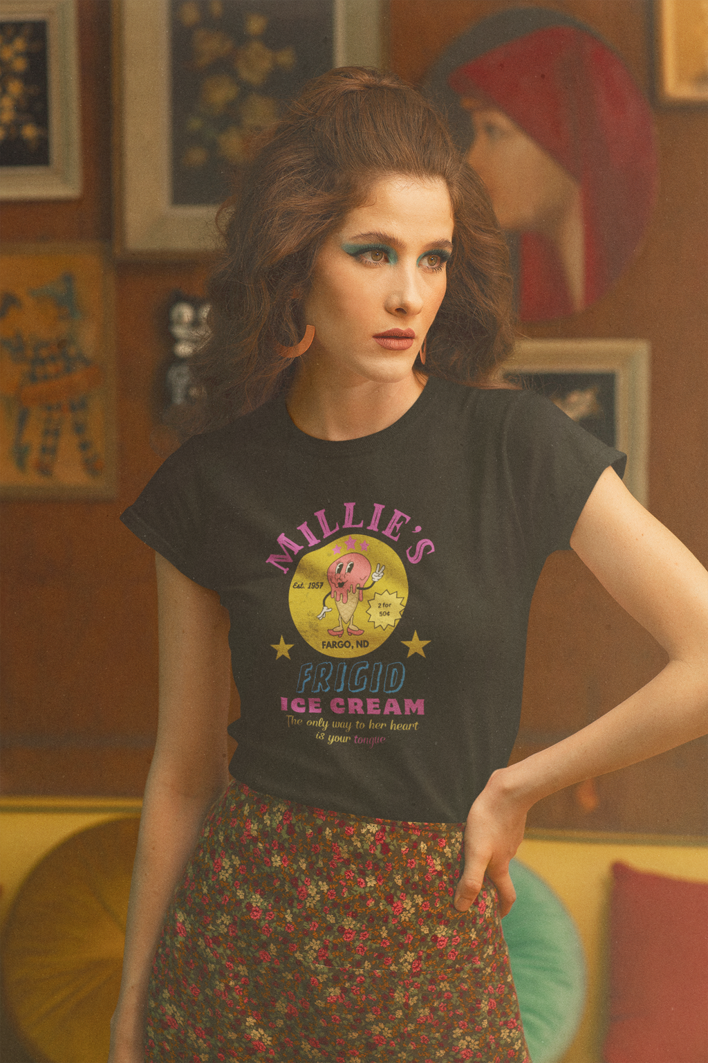 Vintage Millie's Frigid Ice Cream Unisex Tee