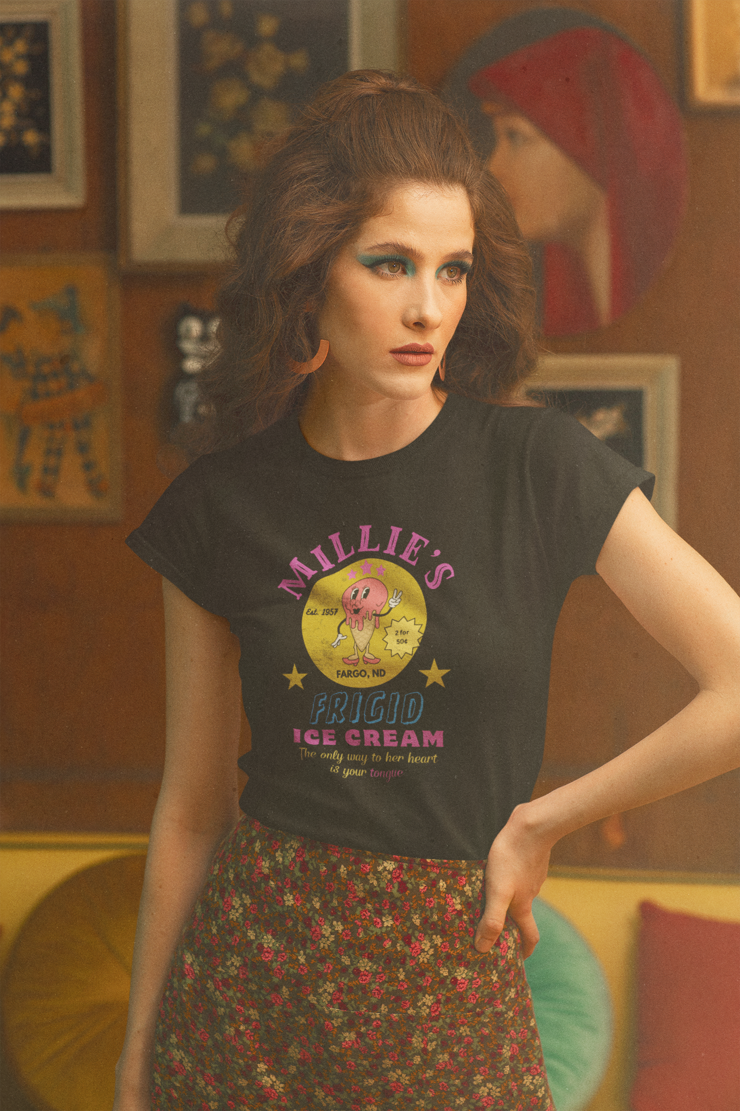 Vintage Millie's Frigid Ice Cream Unisex Tee