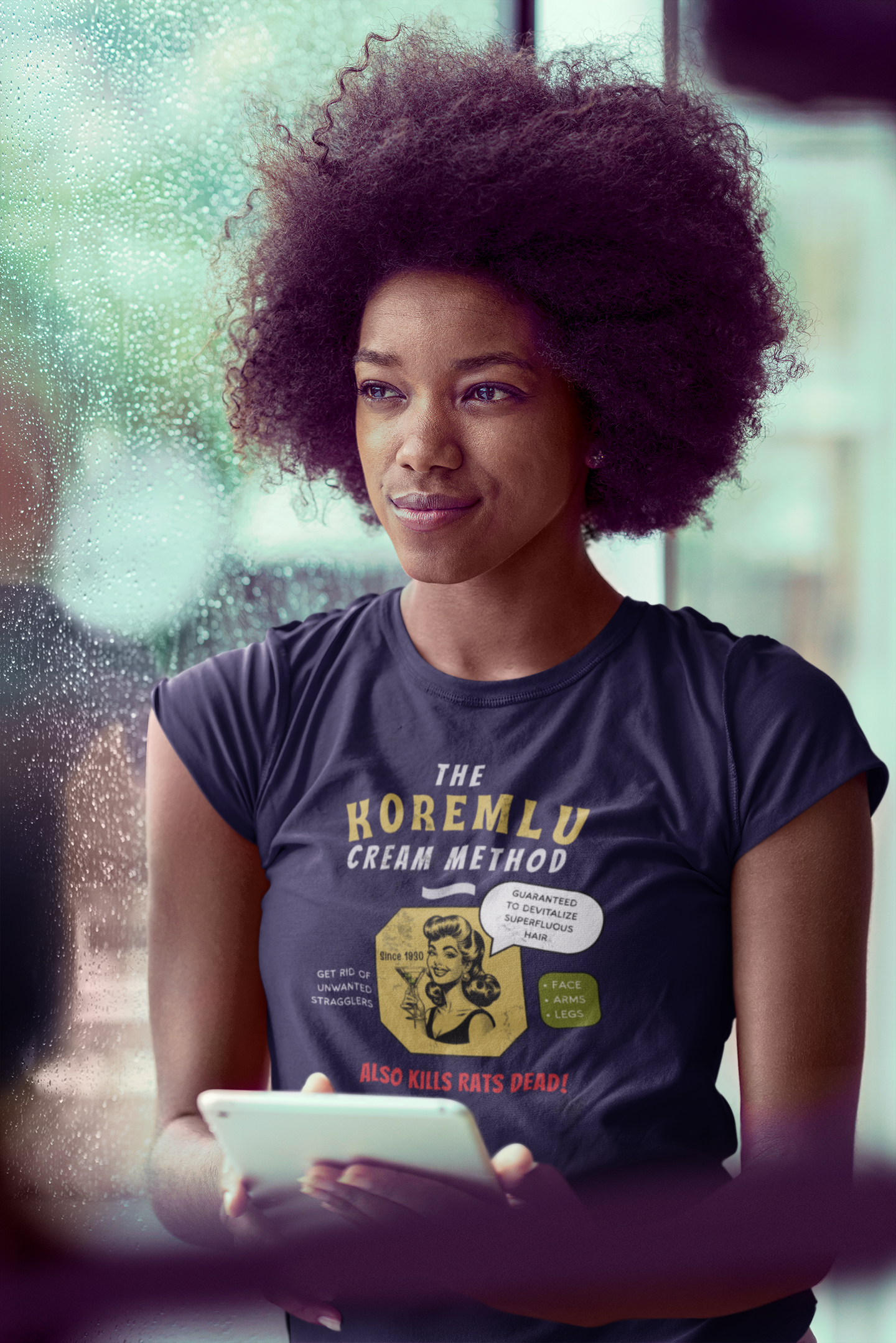 Koremlu Cream: A Vintage Parody T-Shirt of a 1930s Beauty Nightmare