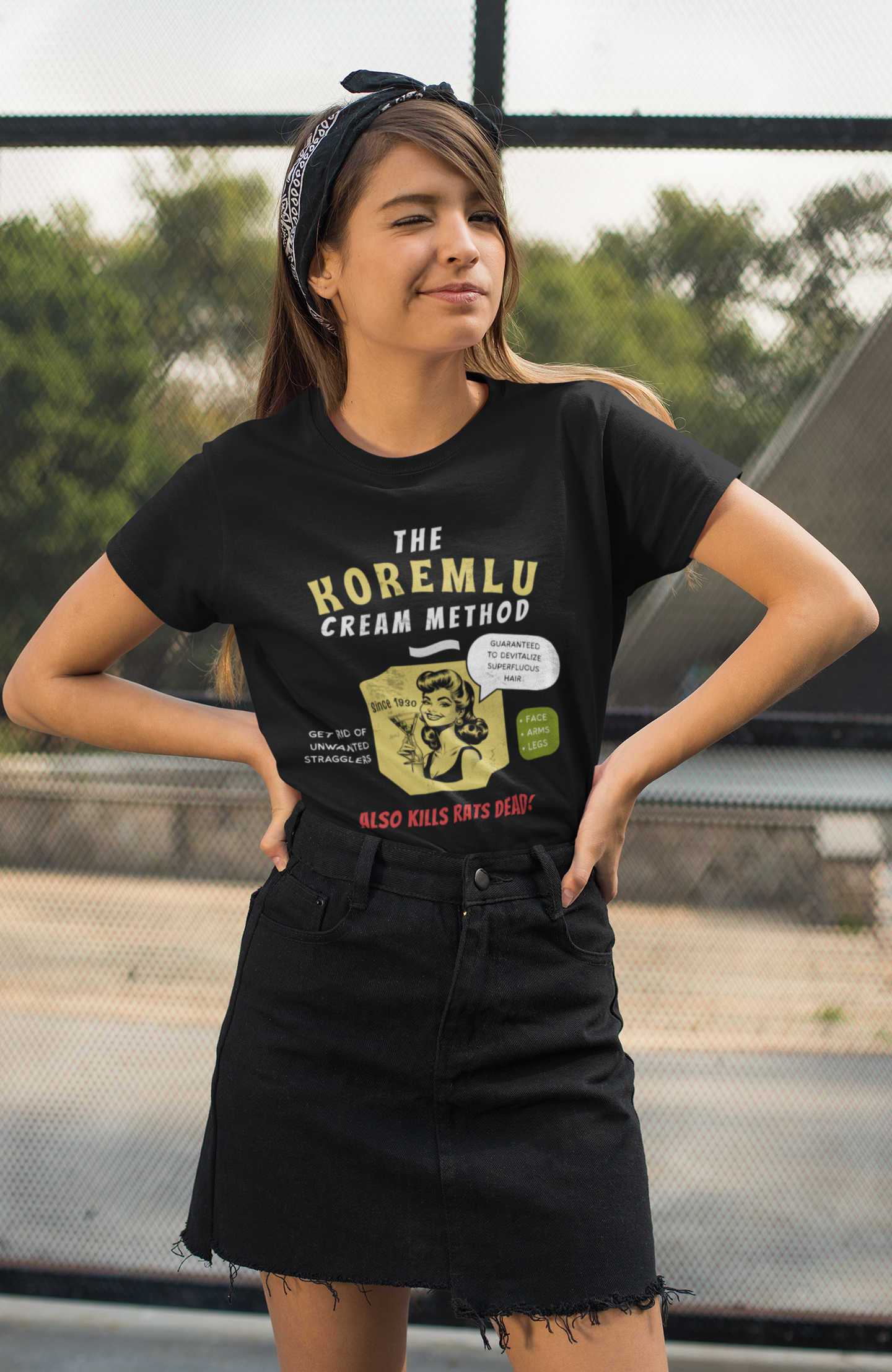 Koremlu Cream: A Vintage Parody T-Shirt of a 1930s Beauty Nightmare