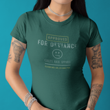 Approved for Deviance T-Shirt Funny Corporate Satire Graphic Tee