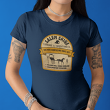 Salem Shire Carriage & Expedition Co. T-Shirt | Vintage Salem Witch Trials Parody Graphic Tee, Funny Gallows Hill Halloween Tour Shirt