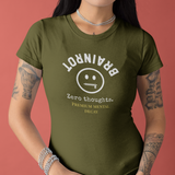 Premium Brainrot Graphic Tee | Zero Thoughts Luxe Lounge T-Shirt