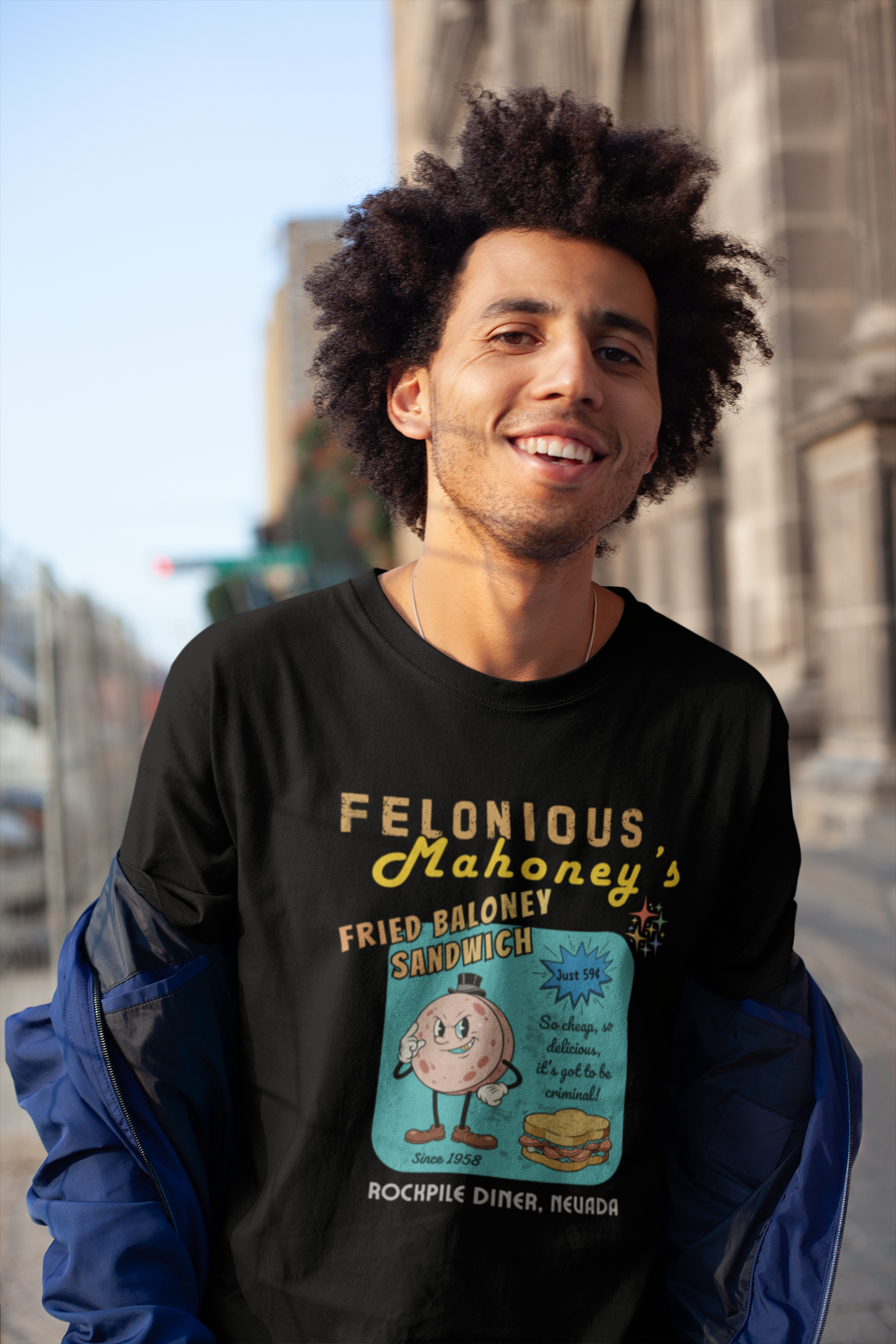 Felonious Mahoney's Atomic-Age Baloney Tee