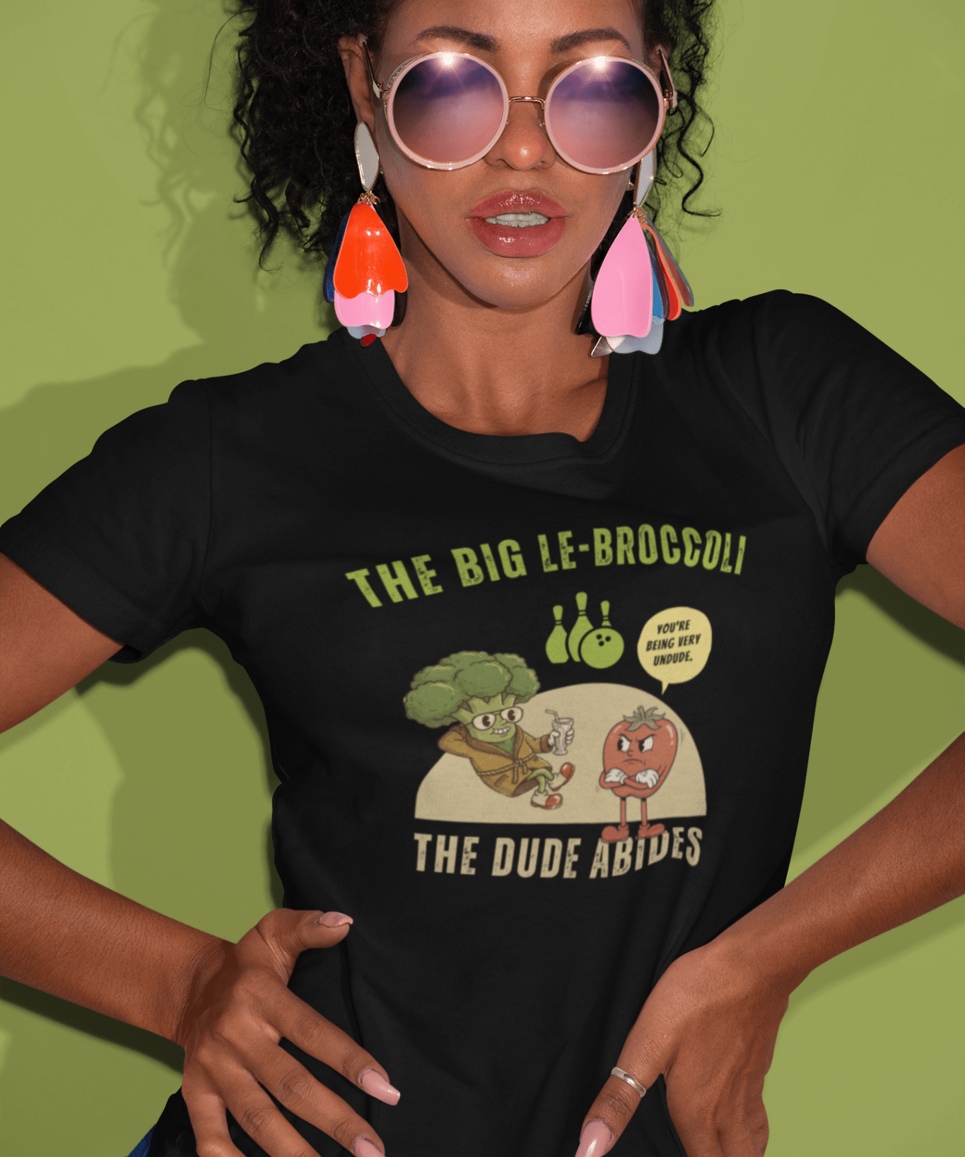 The Big Le - Broccoli T-Shirt | Funny Vintage Vegetable Parody Tee - Guilty Kick Apparel